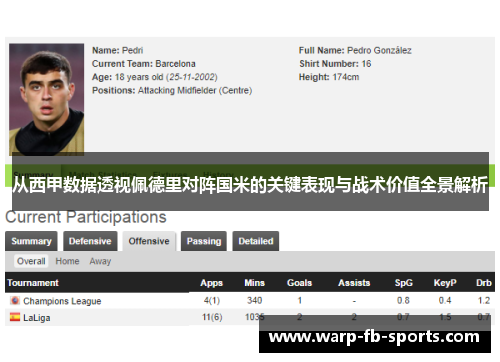 从西甲数据透视佩德里对阵国米的关键表现与战术价值全景解析